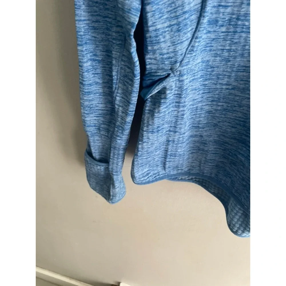 Nike Dri-FIT Element Half Zip Running Top Blue Space Dye Heathered Pullover L